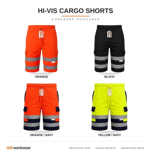 Vis workwear shorts - hi-vis,