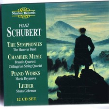 NIMBUS 12  BOX HANOVER BAND, ETC SCHUBERT SYMPHONIES, CHAMBER MUSIC, LIEDER