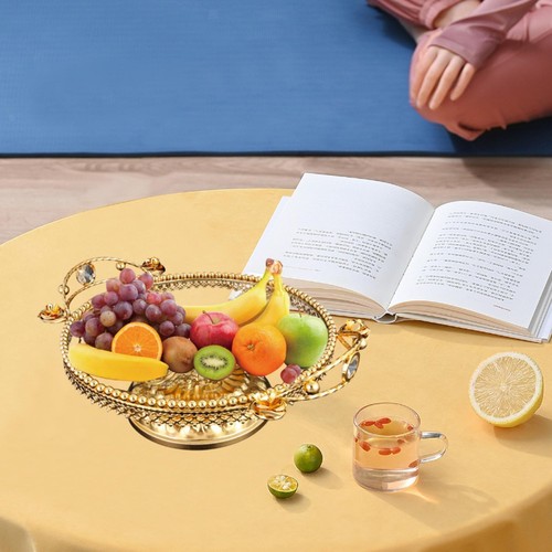 Glass fruit plate decorative - glass,