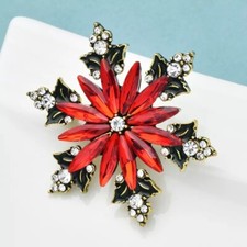 Christmas Snowflake Brooch