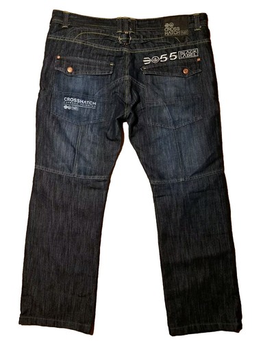 Cross hatch black label blue - cross,