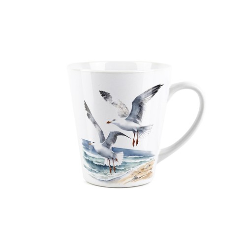 Seagull coastal beach mug - seagull,