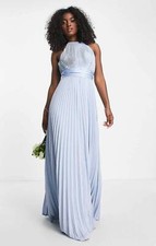 ASOS Womens Blue Satin Maxi