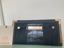 RIVER ISLAND Black leather