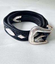 Vintage Western Black Leather