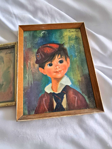 Set wooden vintage retro - of, 3