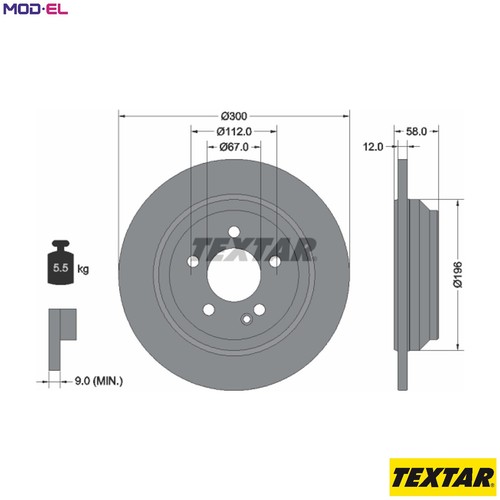 Brake disc 92272703 - brake, for
