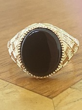 Gents Classic 9ct  Gold & Onyx