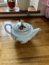  vintage bone china Royal Worcester Evesham tea pot, jug and sugar bowl