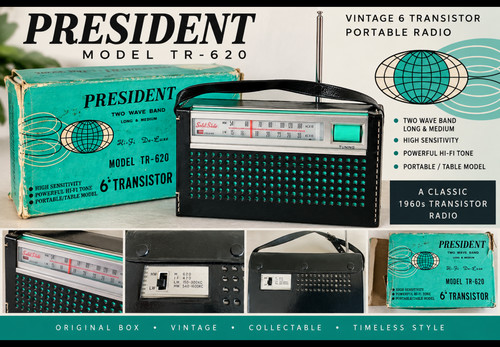 Vintage president 620 6 - president, tr-620
