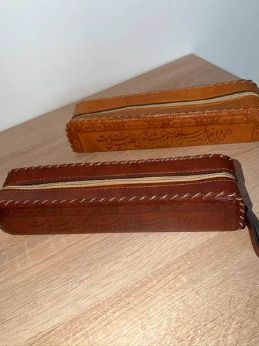 Handmade leather pencil - pencil, case
