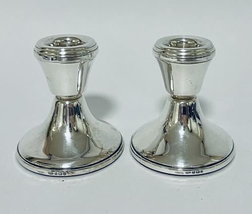 Pair small solid sterling - pair,