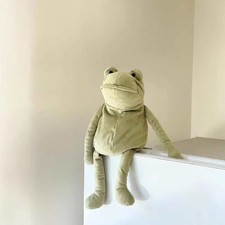 Jellycat Green Fergus Frog: 18cm Plush Doll New w/Tag + Free Dust Bag