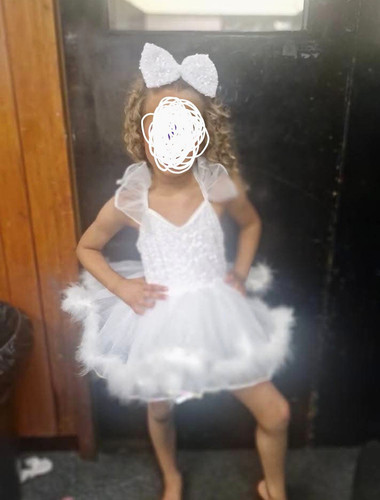Girls white tutu costume - girls,