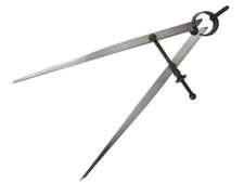 Faithfull 4" 100mm Spring Divider Adjustable Leg Caliper, Carbon Steel, FAIDIV4