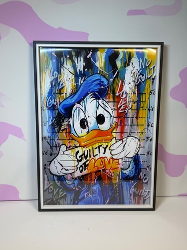Banksy style guilty duck - style,