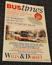 Wilts & Dorset Bus Timetable