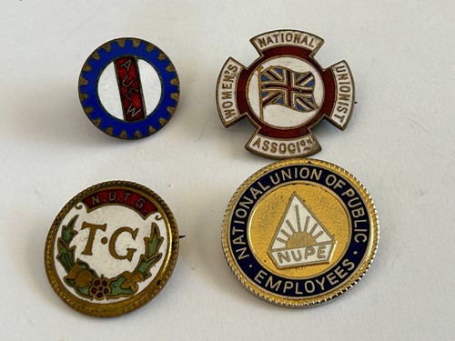 Trade union vintage badges - union,