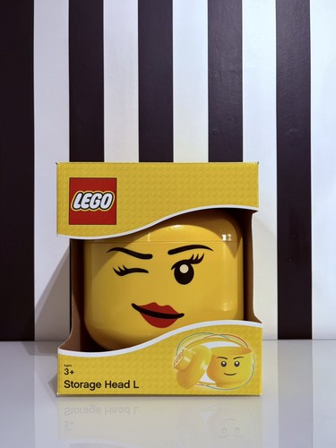 Lego head storage box tub - 💛,