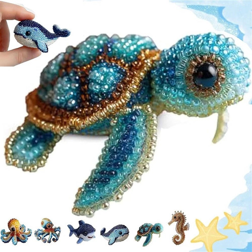 Octopus bead embroidery kit - bead,