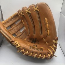 Vintage Hutch Adult Baseball Leather Baseball Glove Super H 24