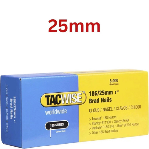 Tacwise 18g galvanised brad - tacwise,
