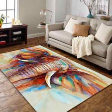 Colorful elephant rug wild - elephant,