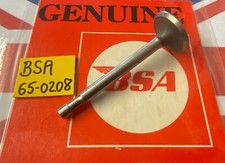 BSA GENUINE 65-0208 EXHAUST VALVE 250 CC OHV C11 C11G C12