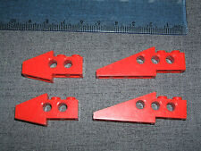 LEGO TECHNIC 4 X Slope Wing Beam / Shaped Brick with Holes RED No 2744