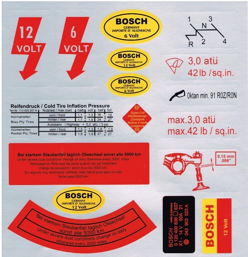 Beetle sticker set service - set,