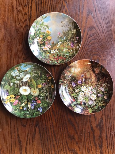 Three vintage wildflower - three,