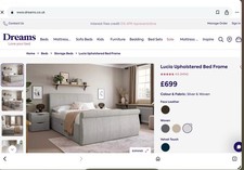 LUCIA UPHOLSTERED BED FRAME