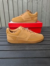 Nike Court Vision Low Flax/Wheat-Twine Trainers Shoes Men's Size 7 (UK) 8 (US)