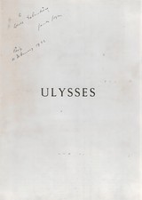 JAMES JOYCE Signed 'Ulysses'