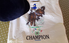 Champion CPX 3000 Junior 3000 Black velvet Riding Hat Size 60cm 7 3/8