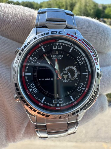 Casio edifice wr100m men - edifice, men’s
