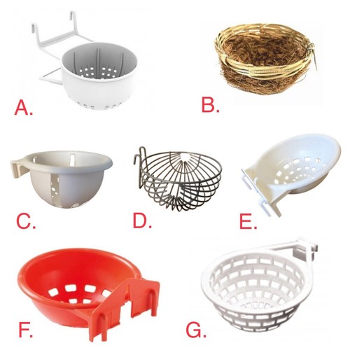 Canary nest pans plastic - pans,