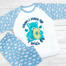 Personalised Birthday When I Wake Up I Will Be... - Kids PJ Pyjamas Teddy Bear