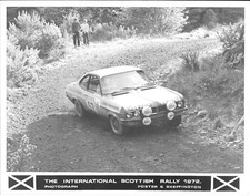 PHOTOGRAPH BARRIE WILLIAMS SCOTTISH RALLY 1972 VAUXHALL DTV VAUXHALL FIRENZA