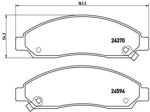 Brake pad set - pad, disc