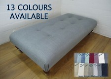 BESPOKE FOOTSTOOL - BED END STOOL - LAURA ASHLEY - DALTON FABRIC - 13 COLOURS