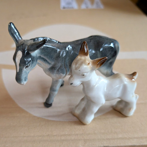 Ceramic donkey foal - ceramic,