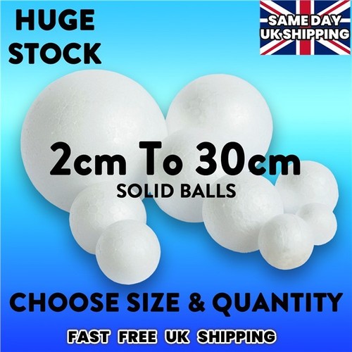 Solid polystyrene balls craft - solid,