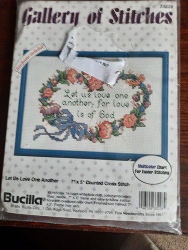 Bucilla cross stitch kit - kit, let