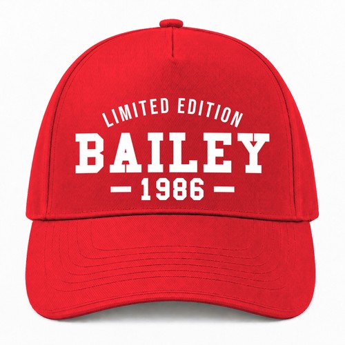 Bailey birthday baseball cap - birthday,