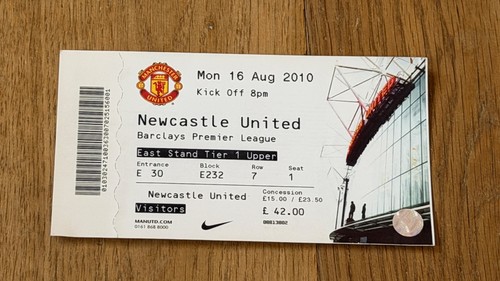 Ticket 2010 manchester - 2010/11,