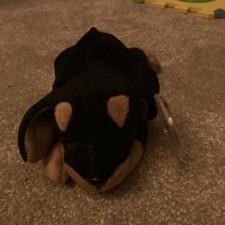 TY BEANIE BABY DOBY - DOBERMAN DOG - MINT CONDITION 