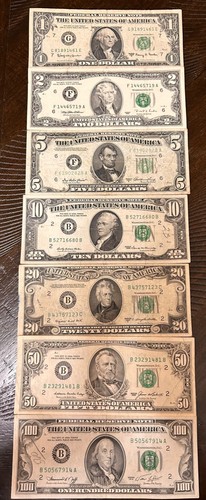 Usa old banknote circulated - usa,