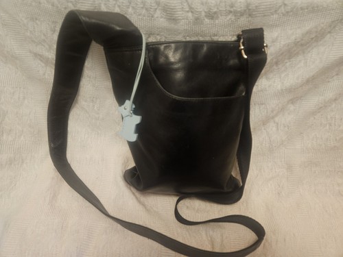 Radley black leather crossbody - black,