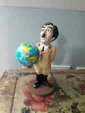 Charlie chaplin great dictator globe resin figure ornament superb condition